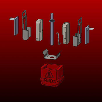 Starlex DHB D2.5x22.5 Base Kit (Nozzle HSS d2.5x22.5x0.4 - MCH 2x30W 24V JST xh2.54 - NTC100K 3950 JST gh1.25)