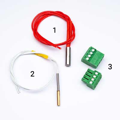 Set cartouches chauffe 24V 40W, thermistor 104NT4