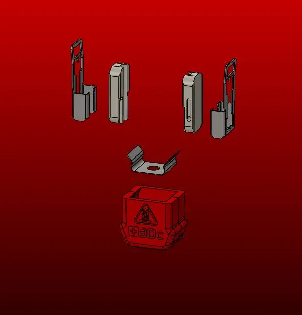 [S3DC-SETH-BASE-2522-600] Starlex DHB D2.5x22.5 Hot-end Base Set Only compatible with body D2.5mm HSS Nozzles