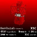 Full Kit BambuLab X1C Clone, Starlex DHB D3.0x24, 2x24W