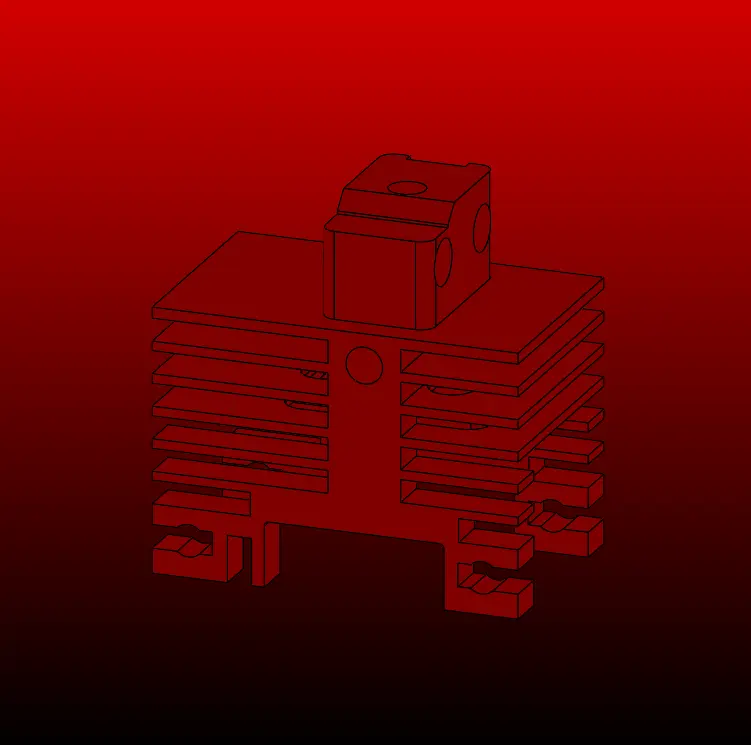 HS BambuLab Clone Adapted Heat Sink Only (Special BBL DHB 33)