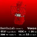 Full Kit BambuLab Voron, Starlex DHB D3.0x24, 2x30W