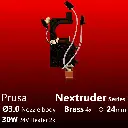 Full Kit Prusa Nextruder Starlex DHB 24 Brass, 2x30W *discount option