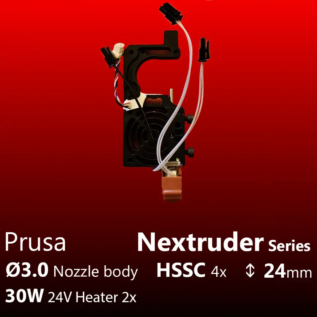 Kit Prusa Nextruder Starlex DHB 24 HSSC, 2x30W Heat Sink Provided by customer