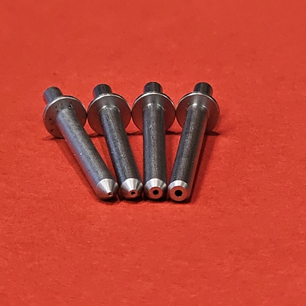Set of 4x Nozzles D2.5x24 Hardened Stainless Steel (HSS)