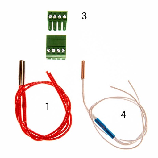 [Set-HTC-40W-24V-B3950] Set 02 Heater 24V 40W and Thermistor B3950 Cartridge