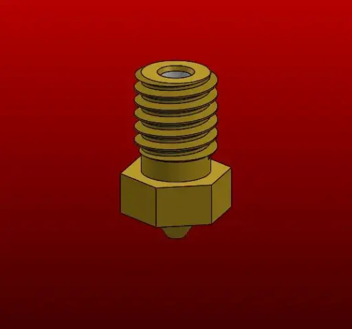 Nozzle V6 Brass High Flow Copper Insert