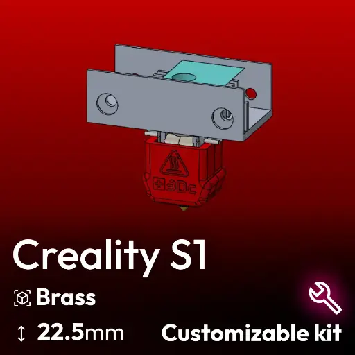 Kit Personnalisable Creality Sprite S1, Starlex DHB D3x22.5 Brass ( Thermistor NTC 100K 3950 JST xh1.25)