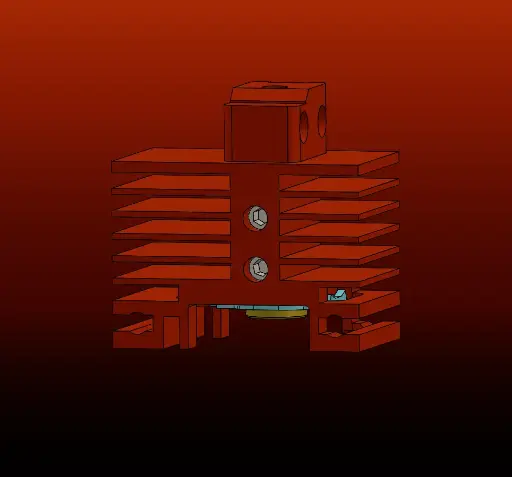 Base Plate Set D4 + BambuLab Clone Heat Sink (DHB 33)