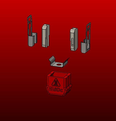 Starlex DHB D3.0x27.5 Hot-end Base Set Only compatible with body D3.0mm for Brass & HSS+C Nozzles