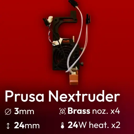 [S3DC-KIT-PRUNX-302424-860] Full Kit Prusa Nextruder Starlex DHB 24, 2x24W *discount option