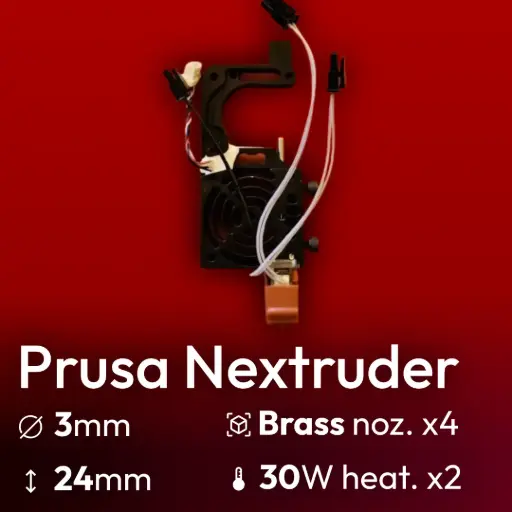 [S3DC-KIT-PRUNX-302430] Full Kit Prusa Nextruder Starlex DHB 24, 2x30W *discount option