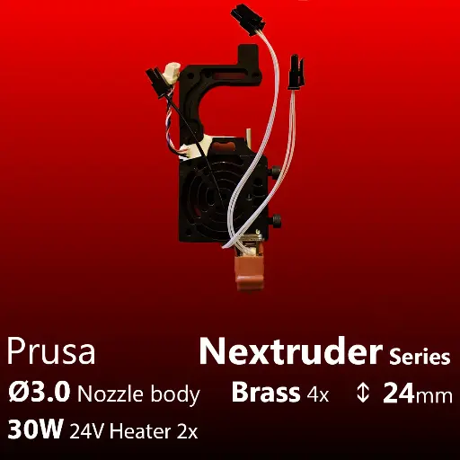 [S3DC-KIT-PRUNX-BR-302430-863] Full Kit Prusa Nextruder Starlex DHB 24 Brass, 2x30W *discount option